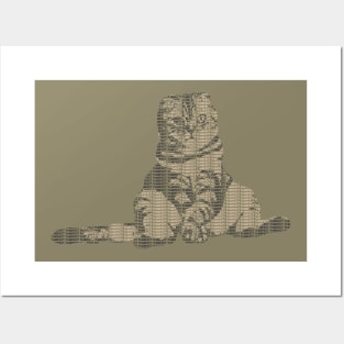 Purrfect Cat Typography Artwork Posters and Art